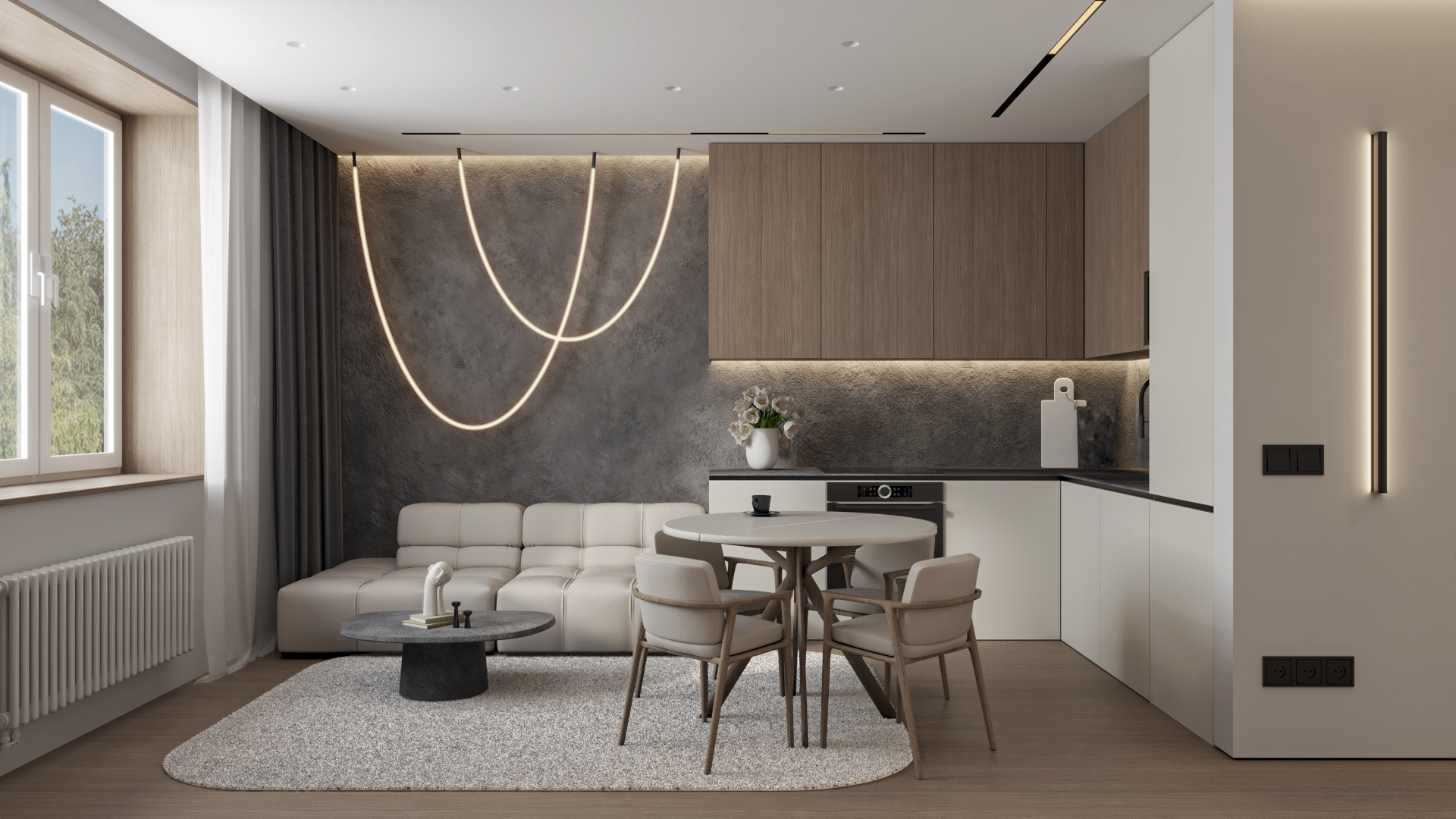 Квартира в ЖК «Яркий», 78 м²